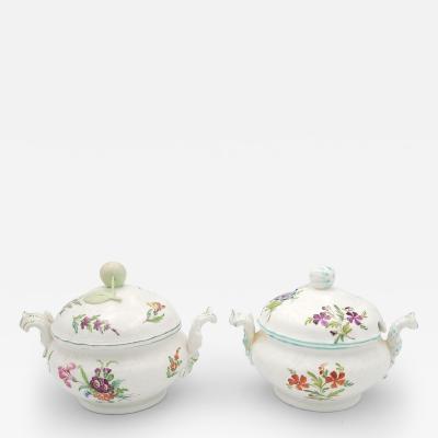 Pair of Sauce Tureens Germany circa 1820 As Is