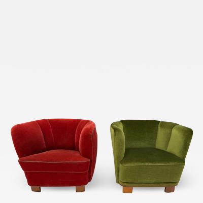 Pair of Scandinavian Lounge Chairs