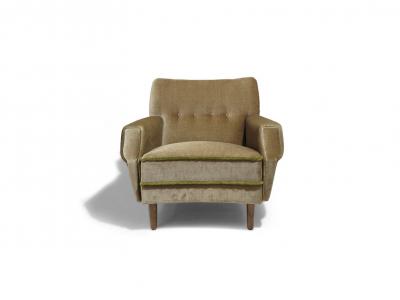 Pair of Scandinavian Lounge Chairs in Original Mohair