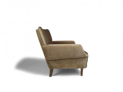 Pair of Scandinavian Lounge Chairs in Original Mohair