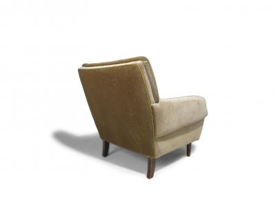 Pair of Scandinavian Lounge Chairs in Original Mohair