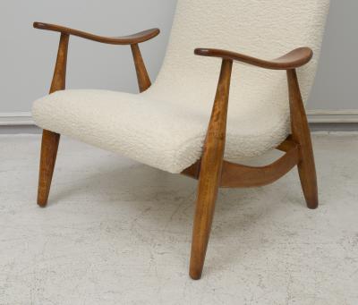 Pair of Scandinavian Mid Century Lounge Chairs