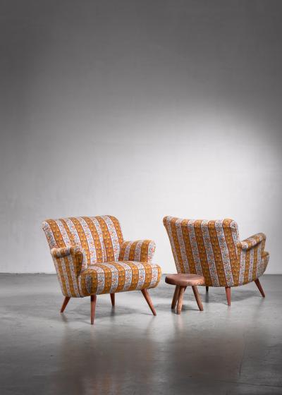 Pair of Scandinavian Modern armchairs