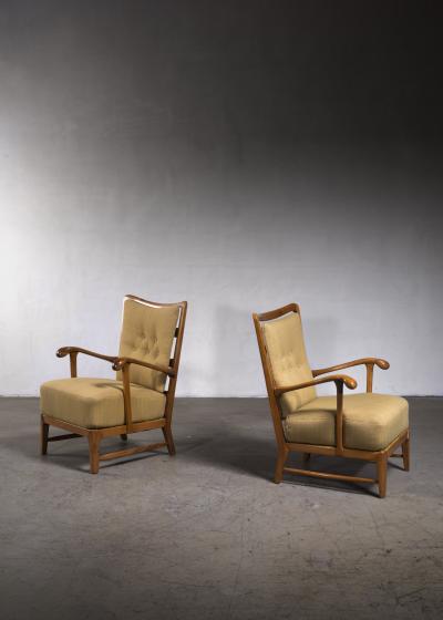 Pair of Scandinavian Modern armchairs