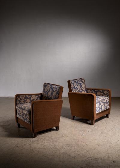 Pair of Scandinavian Modern club chairs