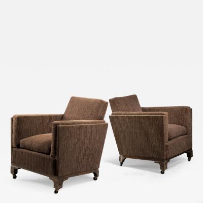 Pair of Scandinavian Modern club chairs