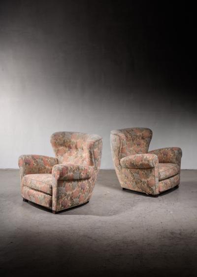 Pair of Scandinavian Modern lounge chairs
