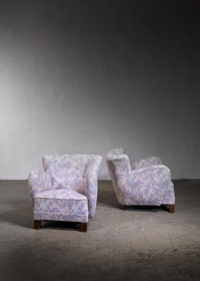 Pair of Scandinavian Modern lounge chairs