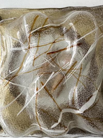 Pair of Sconces Blumpy Murano Glass and Brass Italy 1970s