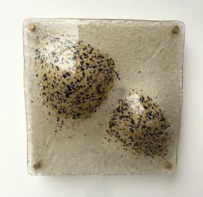 Pair of Sconces Blumpy Murano Glass and Gilt Metal Italy 1970s