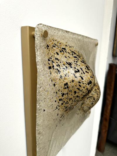 Pair of Sconces Blumpy Murano Glass and Gilt Metal Italy 1970s