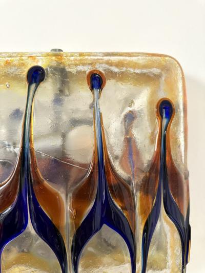 Pair of Sconces Harlequin Murano Glass Italy 1970s