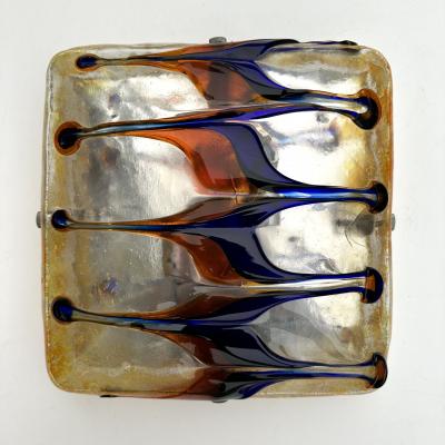 Pair of Sconces Harlequin Murano Glass Italy 1970s