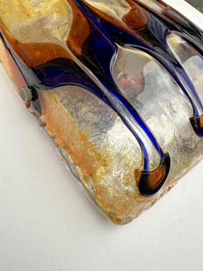 Pair of Sconces Harlequin Murano Glass Italy 1970s