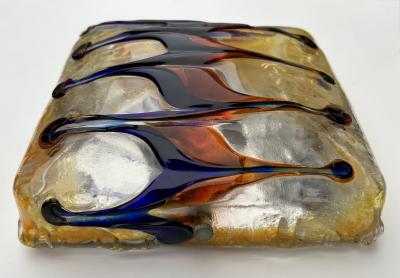 Pair of Sconces Harlequin Murano Glass Italy 1970s