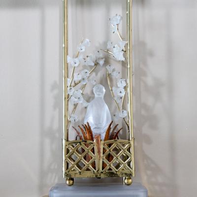 Pair of Sconces in the style of Maison Bagu s France Mid 20th Century