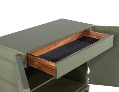 Pair of Sculpted Modern Lacquered Cabinets