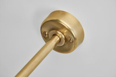 Pair of Sculptural Brass Wall Lamps Europe Mid 20th Century