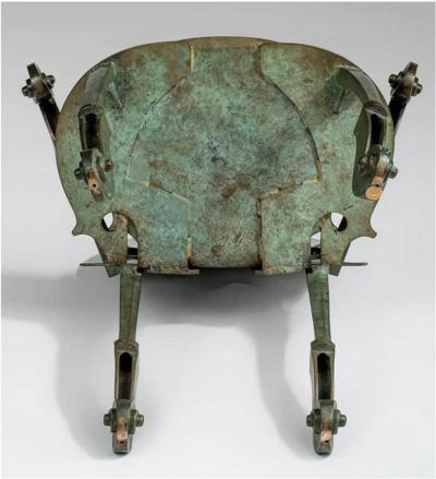 Pair of Sculptural Bronze Armchairs by Arman Fernandez