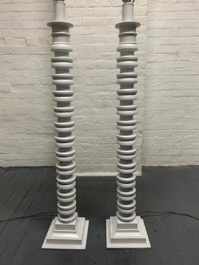 Pair of Sculptural Floor Lamps