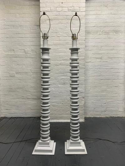 Pair of Sculptural Floor Lamps