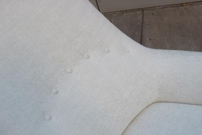 Pair of Sculptural Italian Tall Back Armchairs