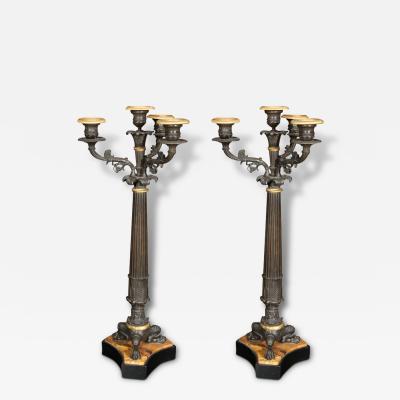 Pair of Second Empire Candleabras