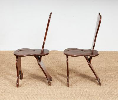 Pair of Sgabello Hall Chairs