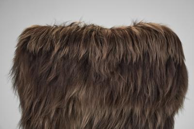 Pair of Sheepskin Easy Chairs in the manner of Erik Bertil Karl n Sweden 1940s