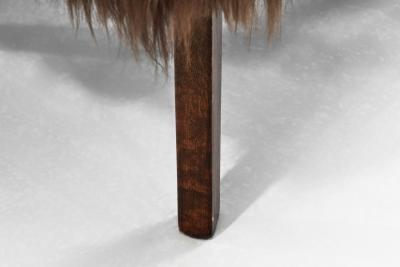 Pair of Sheepskin Easy Chairs in the manner of Erik Bertil Karl n Sweden 1940s