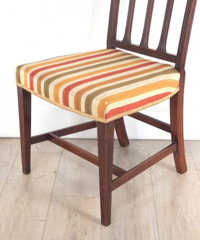 Pair of Sheraton Mahogany Side Chairs England 19th century
