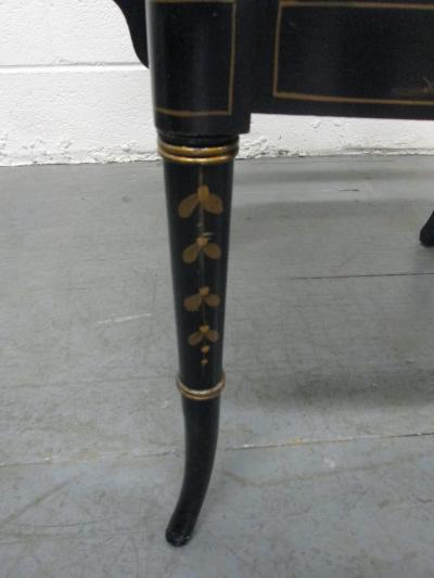 Pair of Sheraton Style Stenciled Armchairs