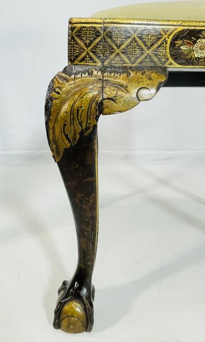 Pair of Side Chairs With Gold Gilt Claw Foot Details Circa 1940s