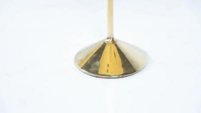 Pair of Side Tables Mod T2 by Osvaldo Borsani Brass and Glass