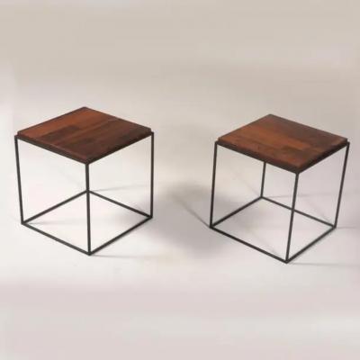 Pair of Side Tables by Brazilian Designer 1960s