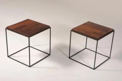 Pair of Side Tables by Brazilian Designer 1960s