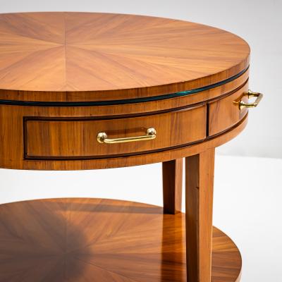 Pair of Side Tables with Hidden Glass Tops Probably Italy Mid 20th Century