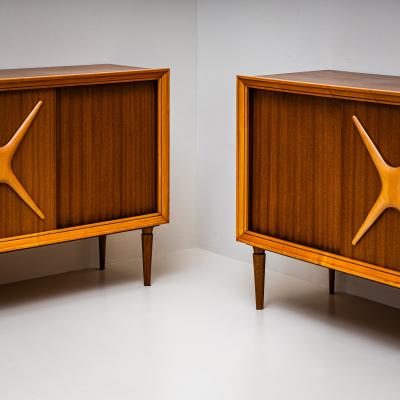 Pair of Sideboards Italian Manufacture Mid 20th Century