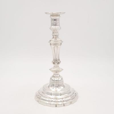 Pair of Silver Candlesticks France 19th century