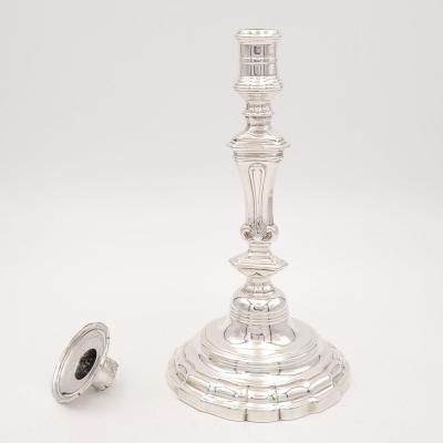 Pair of Silver Candlesticks France 19th century