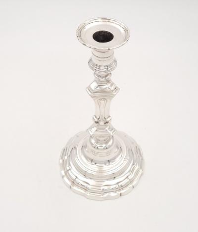 Pair of Silver Candlesticks France 19th century