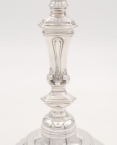 Pair of Silver Candlesticks France 19th century