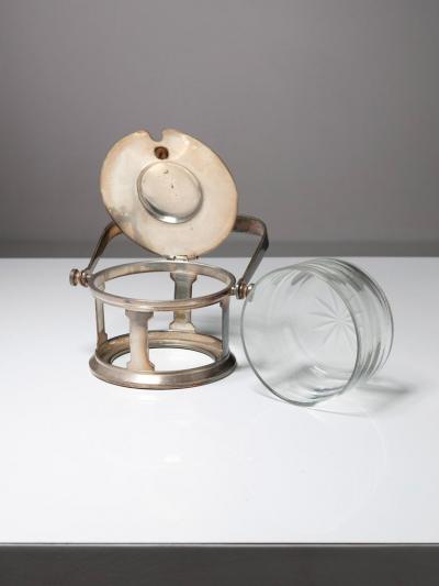 Pair of Silver Plate Cheese Holders by Gio Ponti for Calderoni