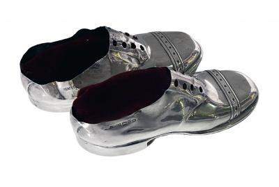 Pair of Silver Shoe Pin Cushions Chester 1910