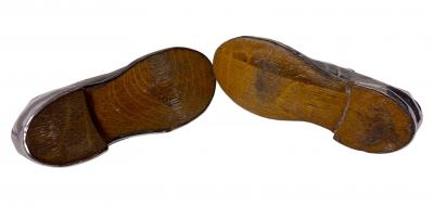 Pair of Silver Shoe Pin Cushions Chester 1910