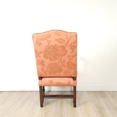 Pair of Similar Baroque Upholstered Armchairs in Walnut Italy Early 18th Cent 