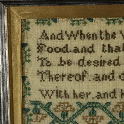 Pair of Sister Samplers 1810 Priscella and H Trokes