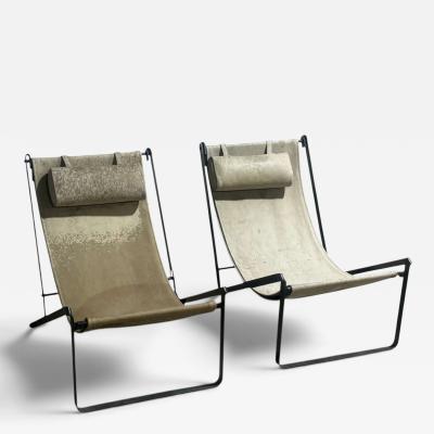 Pair of Sling Chairs by Roman and Williams Guild