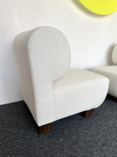 Pair of Slipper Chairs P Italy 1970s