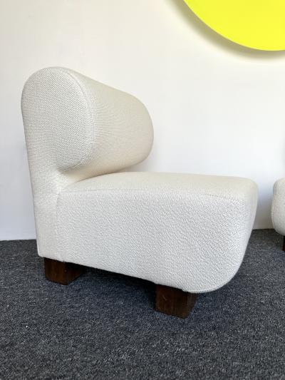 Pair of Slipper Chairs P Italy 1970s